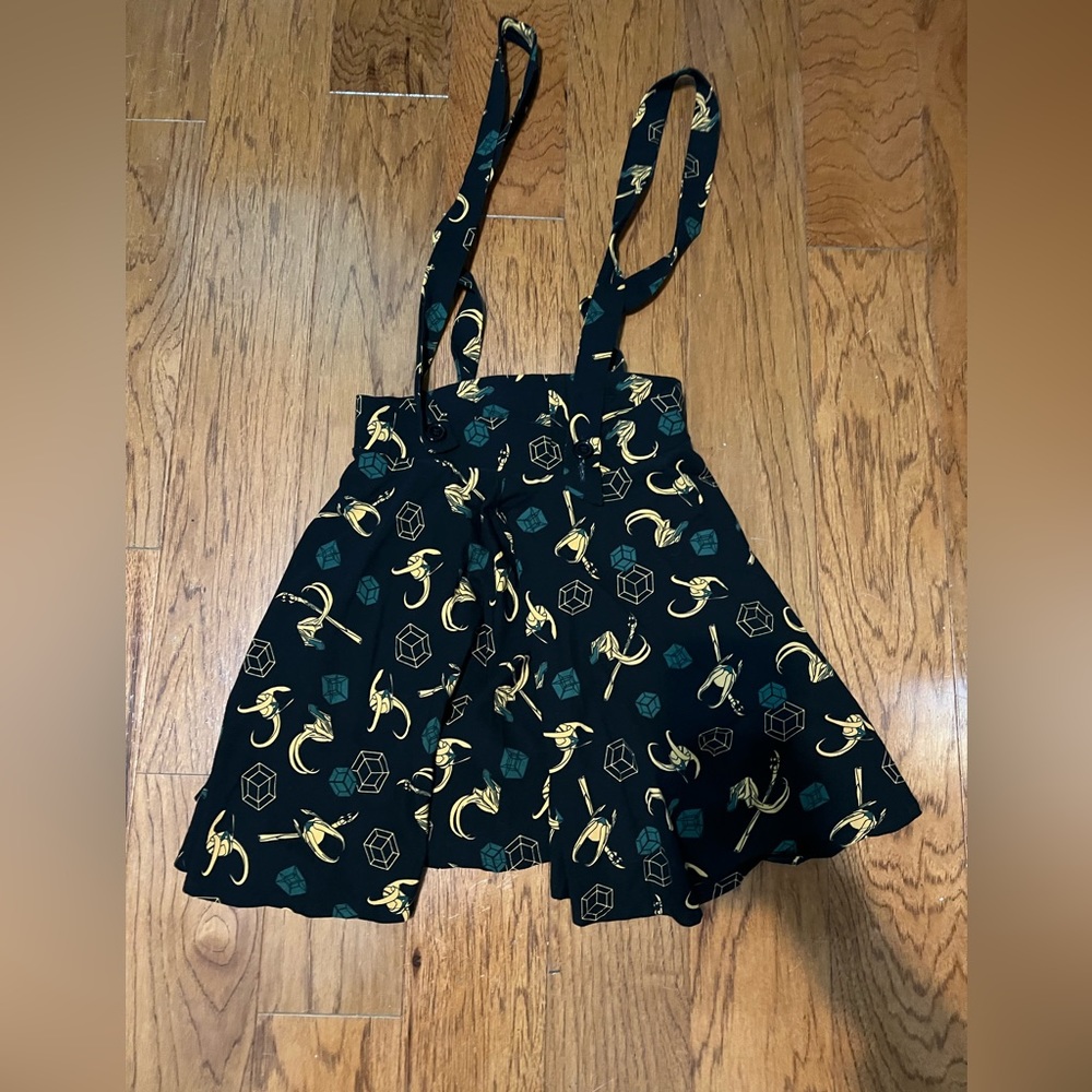 Marvel Loki Her Universe Suspender Skater Skirt